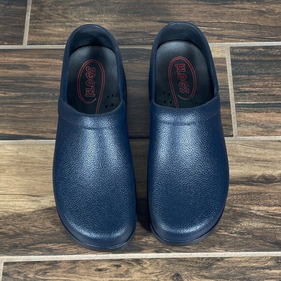 Klogs Boca Womens Size 9 Wide Shoes Blue Restaurant Chef Career Comfort Clog - Picture 12 of 13